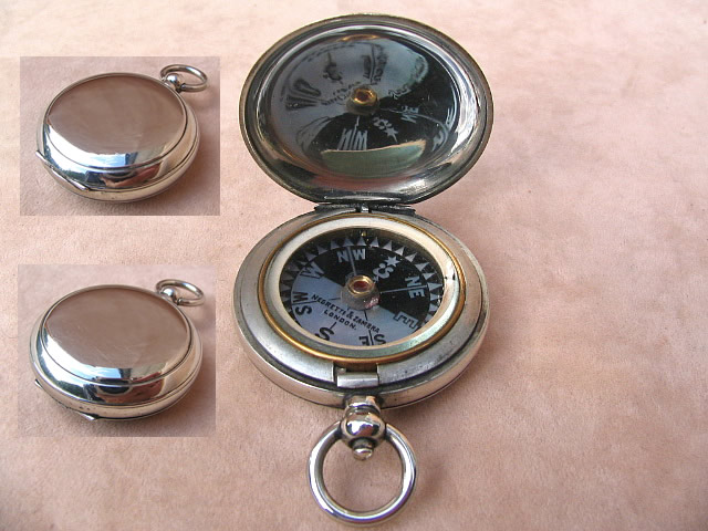 Negretti & Zambra pocket compass with Singers patent style dial. circa 1880Negretti & Zambra pocket compass with Singers patent style dial. circa 1880
